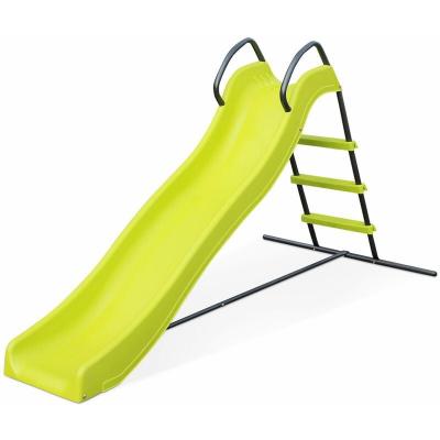 Alice'S Garden Toboggan Sirocco vert, double vague, structure de jardin, station de jeu ext&eacute;rieure