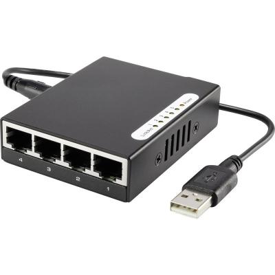 Switch r&eacute;seau Renkforce RF-4451433 5 Ports 100 MBit/s Alimentation USB