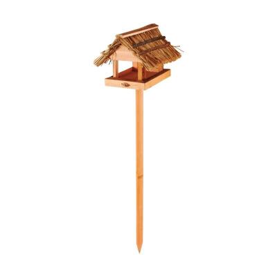 Esschert Design USA FB97 Mangeoire &agrave; Oiseaux avec Toit en chaume