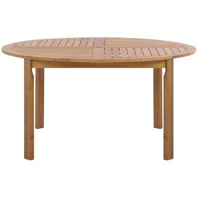 Beliani - Table de jardin en bois acacia clair &oslash; 150 TOLVE
