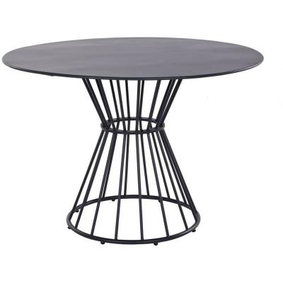 Proloisirs - Table de jardin ronde en acier epoxy 110 cm Holland