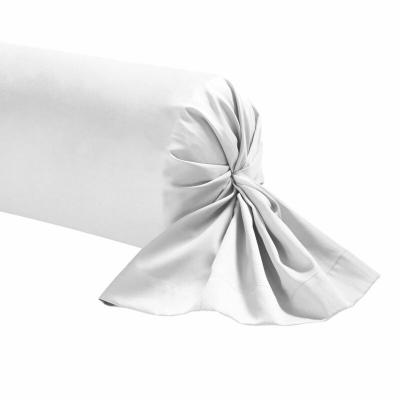 Terre De Nuit - Taie de traversin blanche 100% coton 140 cm - Blanc