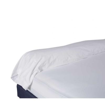 Terre De Nuit - Taie de traversin percale blanche 140 cm - Blanc