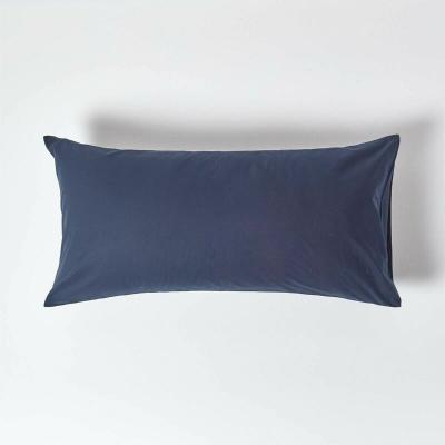 Taie d'Oreiller coton &eacute;gyptien Bleu Marine - 200 fils - 50x90cm