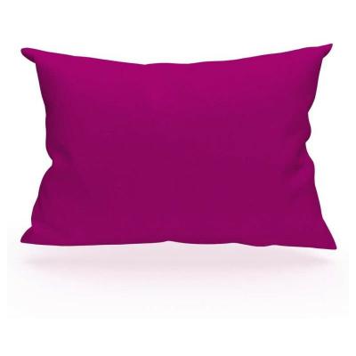 Taie d'oreiller rectangle US 50x75 cm en coton uni 57 Fils cassis