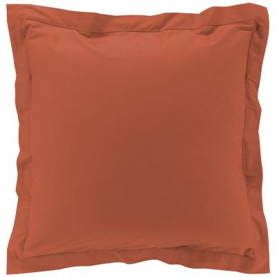 Taie d'oreiller &agrave; volants - 63 x 63 cm - Percaline - Orange