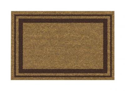Tapis paillasson grattant COCO Naturel Bordures Marrons 40x60cm