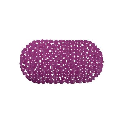 MSV - Tapis fond de baignoire pvc galets 35x68cm Violet - Violet