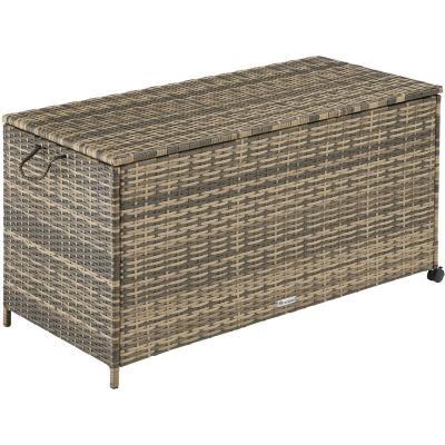 Coffre de jardin Caisse de rangement pour coussins avec Cadre en