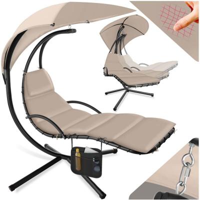 Tectake transat suspendu maja - noir/beige 404603