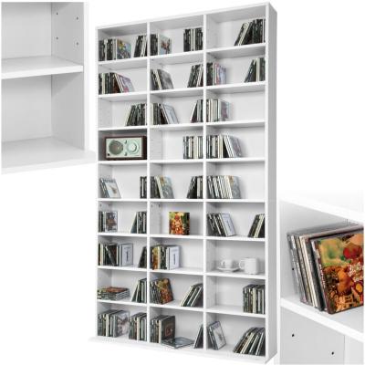 TecTake &Eacute;tag&egrave;re biblioth&egrave;que Christel 180x102x23,5cm - blanc