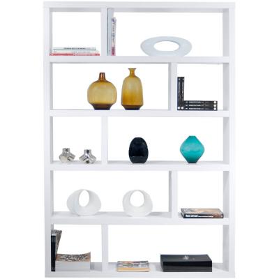 Biblioth&egrave;que en bois laqu&eacute; blanc H173 Dublin - TEMAHOME