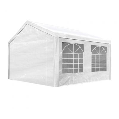 TOOLPORT tente de r&eacute;ception 3x4 m tonnelle barnum PE env. 180g/m&sup2; blanc imperm&eacute;able 3x4m