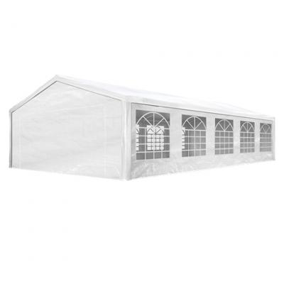 TOOLPORT Tente de r&eacute;ception 5x10m 180 g/m&sup2; blanc imperm&eacute;able barnum, chapiteau