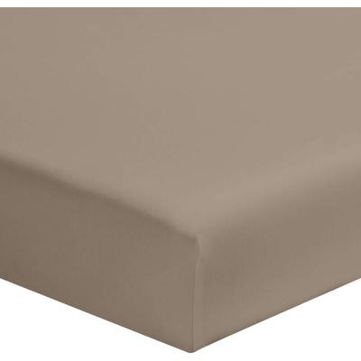Terre de Nuit Drap housse biscuit 100% coton bonnet 30 cm 120x190 cm