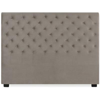 INTENSE DECO T&ecirc;te de lit capitonn&eacute;e Constance 160cm Velours Taupe