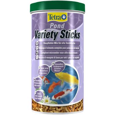 Aliments complets poissons de bassin tetra pond variety stick 1l
