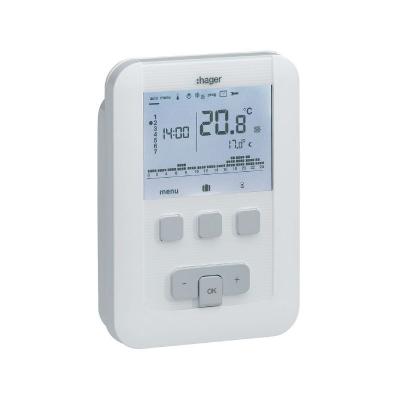 Hager EK520&nbsp;Thermostat d&rsquo;Ambiance programmable &agrave; Piles