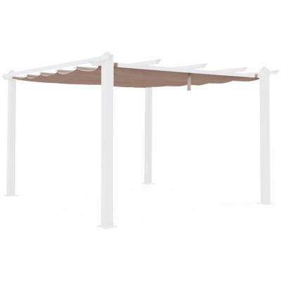 Toile de toit taupe pour tonnelle 3x4m Condate - toile de rechange pergola. toile de remplacement