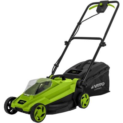 Tondeuse sans fil &agrave; batterie 20v largeur 320mm bac 30l 3 hauteurs de coupe vito 