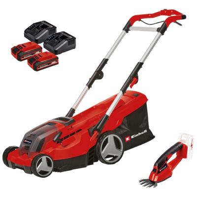 Tondeuse &agrave; gazon sans fil GE-CM 36/37 Li + 2 batteries 3Ah + 2 chargeurs Power X-Change