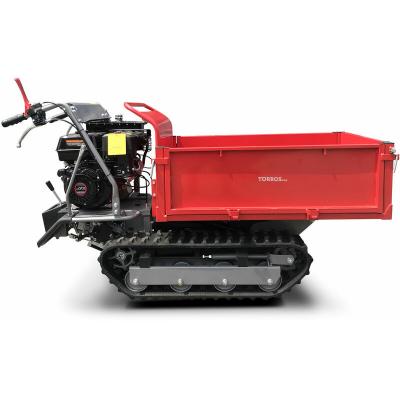 Minidumper &agrave; chenilles benne plateau basculante &agrave; ridelles 500KG 9CH 8 vitesses Torros MRP500H6