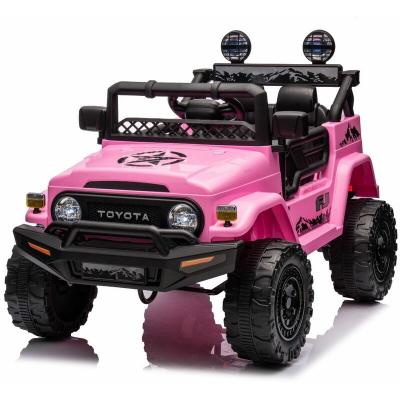 Voiture &eacute;lectrique pour enfants Toyota FJ Cruiser 12 volts - Rose