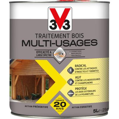 Traitement bois multi-usages - Incolore 1 L - Incolore