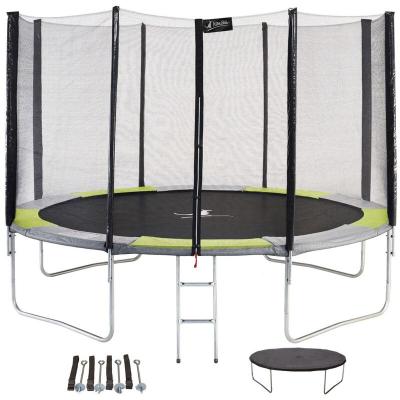 Trampoline rond &Oslash;360cm avec filet, &eacute;chelle, b&acirc;che et kit d'ancrage - ralli 360 - Kangui