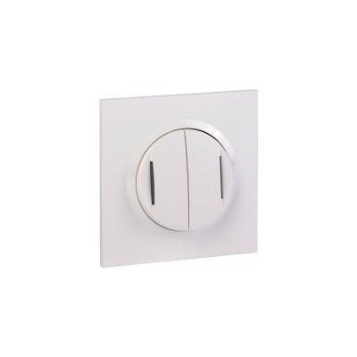 Transformeur 5 fonctions lumineuses blanc double - Dooxie one - Legrand