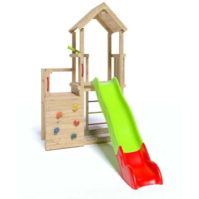 Aire de jeux en bois double plateformes Trigano Jardin j-24611p1