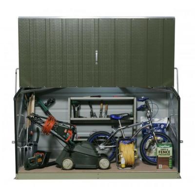 Coffre de rangement m&eacute;tal 1500L vert - 1,51m&sup2; utile - Storeguard