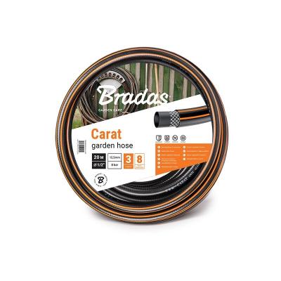 Bradas Tuyau d'arrosage CARAT, 1/2', noir/orange, 30 m