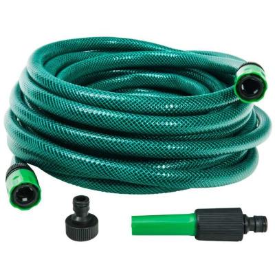 Tuyau d'arrosage guip&eacute;, arm&eacute; et &eacute;quip&eacute; Werkapro &oslash; 15 mm 20 m