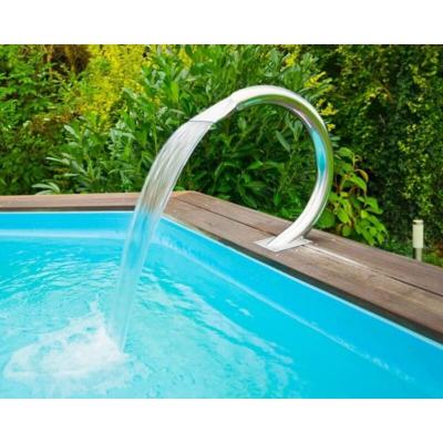 Casacade pour piscine Mamba - Acier inoxydable - 14,5x46,5x50cm