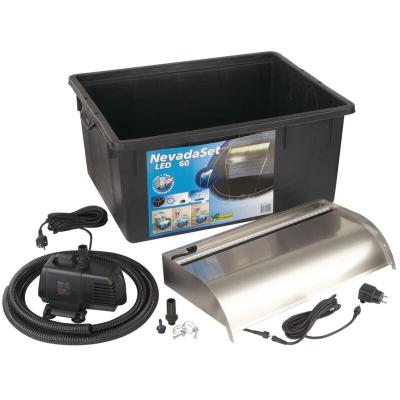 Ensemble de cascade &agrave; led Nevada 60 cm Inox Ubbink n/a