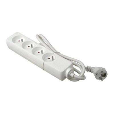Chacon - Universeel - prise mult+cordon 4x16a rectang. Blanc 1.5m -