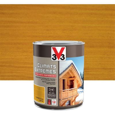 Lasure Climats extr&ecirc;mes&reg; 12 ans ch&ecirc;ne clair satin&eacute; 1 l - V33