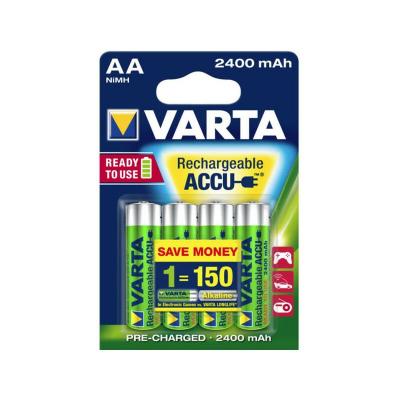 4x AA Piles batteries Varta 86756 2400mAh Pile batterie 