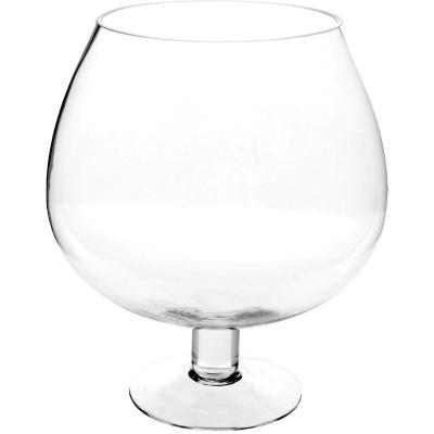 Vase sur Pied Verre - H24-5 cm - Atmosphera cr&eacute;ateur d'int&eacute;rieur