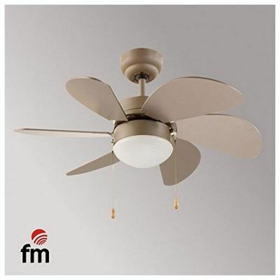 Ventilateur de plafond avec groupe de lumi&egrave;re FM VT-90 50W 80 cm