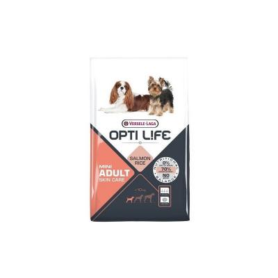 Opti Life Chien Mini Adulte Peau Sensible, Saumon & Riz 2 x 7,5 kg