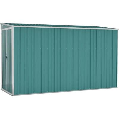 Vidaxl - Abri de jardin mural Vert 118x288x178 cm Acier galvanis&eacute;