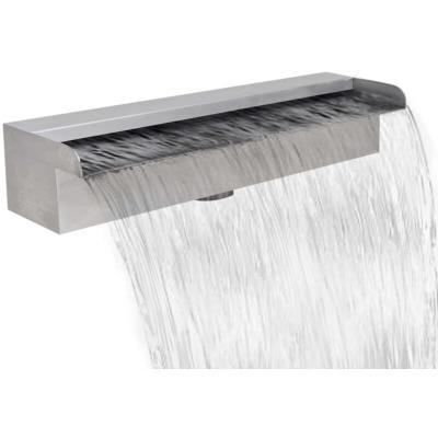 Lame d'eau rectangulaire 45 cm Acier inoxydable pour piscine