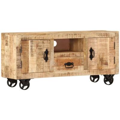 Vidaxl - Meuble tv 110x30x50 cm Bois de Manguier Brut Brun