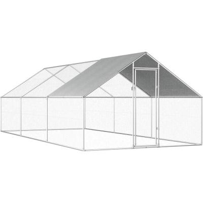 Vidaxl - Poulailler d'ext&eacute;rieur 2,75 x 6 x 1,92 m Acier galvanis&eacute; n/a