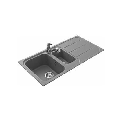 EWI - vier granit gris oglio 1 bac 1/2 1 &eacute;gouttoir - gris