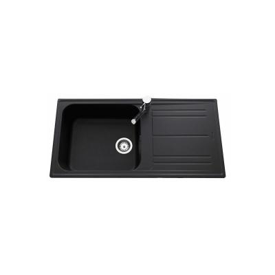 Evier granit noir Ewi HOLIDAY 1 grand bac -1 &eacute;gouttoir