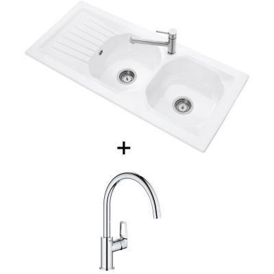 Et boch evier cuisine nestor plus + mitigeur cuisine bec haut bauloop