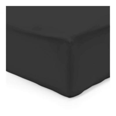 Vision - Drap housse Noir - 140x190cm - 100% coton
